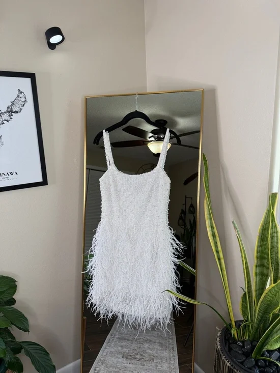 Nadine Merabi Carrie White Mini Dress - Picture 4 of 9